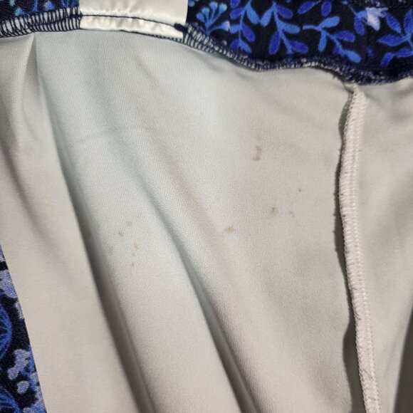 Isaac Mizrahi Live Woman's Skort Size Large Blue Floral - Picture 11 of 11